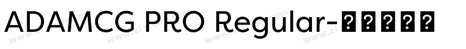 ADAMCG PRO Regular字体转换